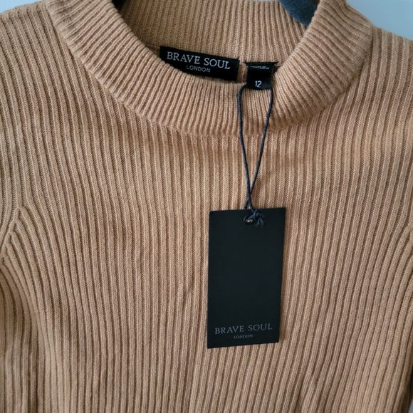 Brave Soul Petite rigby high neck jumper - Picture 3 of 3